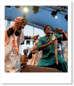  ?? REUTERS ?? A band performs at Gnaoua World Music Festival in Essaouira, Morocco.