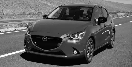  ?? Handout / Mazda ?? In Canada, the all-new 2016 Mazda 2 is only available with a 1.5-litre gas engine that makes 100 horsepower.