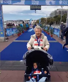  ?? (Photo DR) ?? Il y a trois ans, France Vidard avait déjà participé à l’épreuve, avec son arrière-petit-fils.