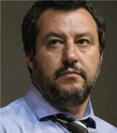  ?? © pn ?? De popularite­it van Matteo Salvini en zijn Lega groeien nog.