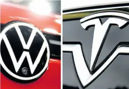  ?? Dpa-BILDer: Bonß/Seeger ?? Darum geht es bei dem Projekt letztlich auch: VW will sich gegen Tesla noch besser aufstellen.