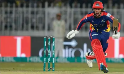  ?? Photograph: Aamir Qureshi/AFP via Getty Images ?? Alex Hales in action for the Karachi Kings in the IPL this month - the batsman missed the World Cup last year after a recreation­al drugs ban.