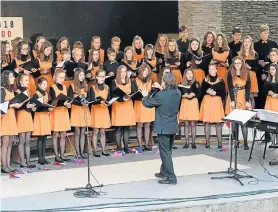  ??  ?? WORLD RENOWNED: The Iuventus Gaude Children’s Choir is visiting from the Czech Republic