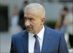  ?? SETH WENIG — THE ASSOCIATED PRESS ?? Alain Kaloyeros, a former president of the State University of New York’s Polytechni­c Institute, arrives to federal court in New York, Tuesday, July 10, 2018.