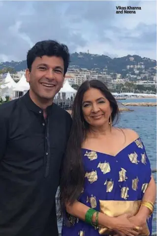  ??  ?? Vikas Khanna and Neena