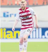  ??  ?? It’s good to be back Brian Easton is happy to return to Accies