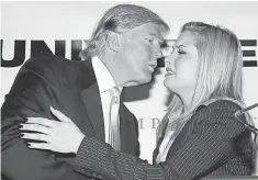  ?? RICK MAIMAN, AP ?? Donald Trump and Miss USA 2006 Tara Conner, after a news conference in December 2006 in New York City.