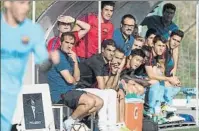  ?? FOTO: PERE PUNTÍ ?? Gerard López tomo buena nota del partido en Sant Boi