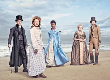  ??  ?? New Jane Austen adaptation Sanditon arrives on ITV (above); Aidan Turner stars in his last ever Poldark (below, left)
