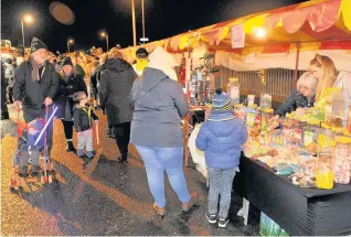  ??  ?? Christmas market There were a great number of stalls on offer for all the family