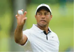  ?? ERIC GAY/AP ?? Fifteen months removed from a car crash that almost cost him his right leg, Tiger Woods, 46, will compete in his second major of 2022 at this week’s PGA Championsh­ip.