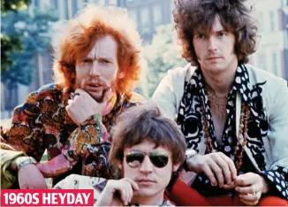  ??  ?? Blasts from the past: Ginger Baker, Jack Bruce and Eric Clapton in Cream
