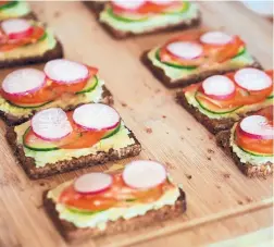  ?? COURTESY OF CORY GREENFIELD ?? Enjoy smørrebrød as a lunch or make a couple of variations for dinner.