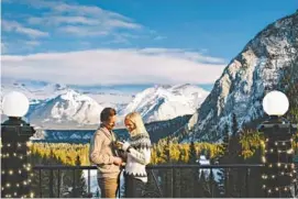  ?? Photo by Hubert Kang ?? A spectacula­r view at the Fairmont Banff Springs Hotel