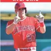  ?? MATT KARTOZIAN, USA TODAY SPORTS ?? Mike Trout is the favorite for American League MVP.