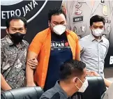  ?? SHAFA NADIA/JAWA POS ?? RILIS POLISI: Fico Fachriza di Polda Metro Jaya kemarin (13/1).