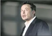  ??  ?? Elon Musk says he has discussed delisting Tesla with the Saudi Kingdom’s Public Investment Fund’s MD, who regretted that Tesla hadn’t moved forward with the transactio­n.