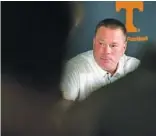  ?? THE ASSOCIATED PRESS ?? Tennessee football coach Butch Jones keeps looking forward in “a society of negativity.”