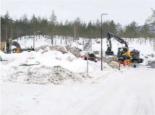  ?? ALLE FOTO: HALVOR ULVENES ?? I VEKST: Etter kvart vil det bu rundt 1.000 personar berre på Nordbøåsen, ifølgje teknisk etat i Bø. Her skal det byggast ny skibru til over to millionar kroner.