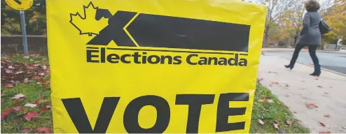  ?? ANDREW VAUGHAN / THE CANADIAN PRESS FILES ?? Available locations for polling stations could take longer to track down as some landlords may not want to open their buildings.