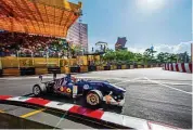  ??  ?? The Macau Grand Prix boasts one of the world’s few city circuits and the only street routed event.