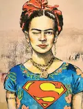  ??  ?? Frida Kahlo
Nella gallery delle donne speciali non poteva mancare Frida Kahlo. Questa è una delle tante versioni dell’artista messicana «Una pittrice simbolo della resilienza», dicono
