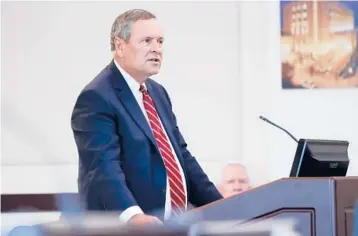  ?? MARK HUMPHREY/AP 2019 ?? Glenn Funk, the top prosecutor in Nashville, Tennessee, has made a habit of resisting Republican-passed laws, saying people in his city “really want a common sense approach to the criminal justice system.”