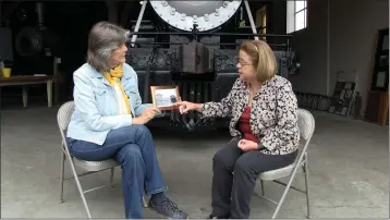  ?? ?? Host Tracey Barnes-Priestley interviews Irma Silva, a Humboldt County native who grew up with a father who worked the railroads. She’s one of the featured people on Season 2of KEET’s “What’s on Your Bucket List?”