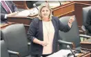  ?? RICHARD LAUTENS TORONTO STAR ?? In the Ontario legislatur­e, Opposition Leader Andrea Horwath raised questions — as is her job — and Premier Doug Ford responded with a personal insult.