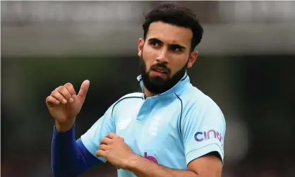  ?? ?? England’s Saqib Mahmood will bowl on a pitch that should offer both sides more than the wicketin Antigua. Photograph: Nigel French/PA