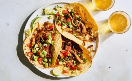  ?? ?? Mushroom Chicharrón Tacos. Linda Xiao, © The New York Times Co.