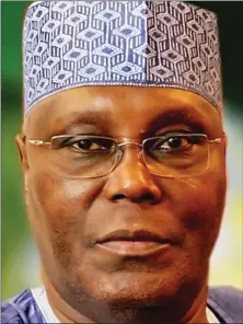  ??  ?? Atiku