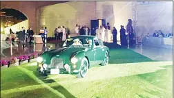  ?? KUNA photo ?? Kuwait’s vintage car Aston Martin DB24 on display.