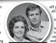  ??  ?? . First wife: Val Barlow. .( Anne Reid) in 1963.