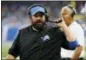  ?? RICK OSENTOSKI — THE ASSOCIATED PRESS FILE ?? Matt Patricia lost his first game as Lions head coach Monday night against the Jets.
