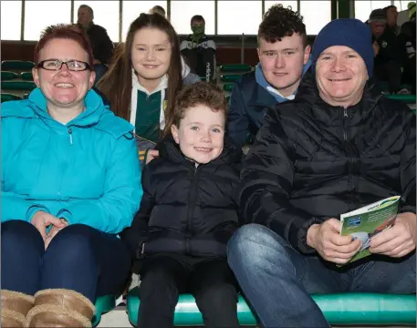  ??  ?? At the Kerry v Galway game at Austin Stack Park, Tralee on Sunday were the Leahy Family from Causeway in north Kerry: Marie, Shane, Pat, Darragh and Stacy