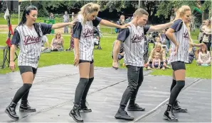  ??  ?? Pictured are R&R Dancers from Leicester at Picnic at the Park in Queen’s Park, Loughborou­gh. Picture courtesy of Charnwood Arts.