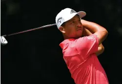  ?? John Amis/Associated Press ?? ■ Xander Schauffele tees off on the second hole during the first round of the Tour Championsh­ip on Thursday in Atlanta.