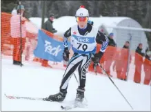  ?? Submitted photo ?? Telemark skier Jacob Miller in action at the B.C. Midget Championsh­ips.