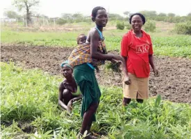  ?? JOSÉ SOARES ?? Famílias camponesas são as grandes beneficiár­ias do projecto agrícola da Quiminha