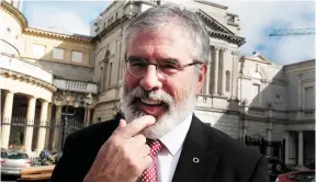 ??  ?? Sinn Féin leader Gerry Adams. Photo: Tom Burke