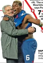  ??  ?? HAPPY DAYS: Pogba used to delight the United boss