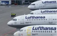  ?? RALPH ORLOWSKI/REUTERS ?? About 40 per cent of Lufthansa’s schedule has been affected by walkouts.