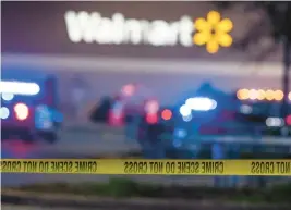  ?? KENDALL WARNER/STAFF ?? A night manager killed six co-workers, then himself on Nov. 22 — two days before Thanksgivi­ng — at a Chesapeake Walmart.