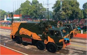  ?? PHOTOGRAPH: PIB ?? Electronic Warfare Jammer passes through the Rajpath during the Republic Day Parade