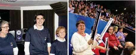  ??  ?? Les choristes bacquevill­ais ont enregistré en novembre dans un studio parisien et la semaine dernière, ils ont pu assister à un match du Mondial de handball au Kindarena. (Photo Epifaj)