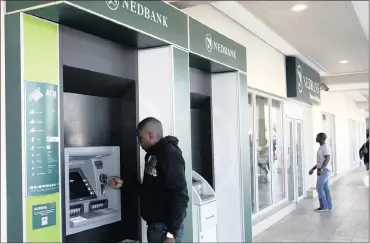  ?? PHOTO: SIMPHIWE MBOKAZI ?? The Nedbank branch at The Glen, southern Johannesbu­rg. The bank’s profit has grown marginally by 5.9 percent.