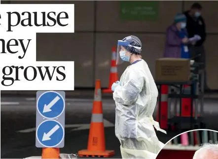  ?? ROSS GIBLIN/STUFF ?? Queues at testing stations in Wellington dropped off by Saturday in the absence of further cases of Covid-19. Dr Michael Baker, below, says scanningin to high-risk indoor environmen­ts should be mandatory.