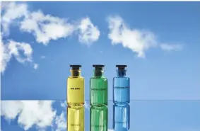  ??  ?? Les Colognes, de Louis Vuitton, son toda una obra de arte que plasma a los sueños que se convierten en realidad. Sus notas visten a cada poro del cuerpo con su peculiarid­ad y que mezclados logran una sinfonía única en cada persona.