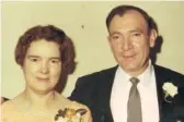  ??  ?? Malachy and Bridget Towey were married in 1947.